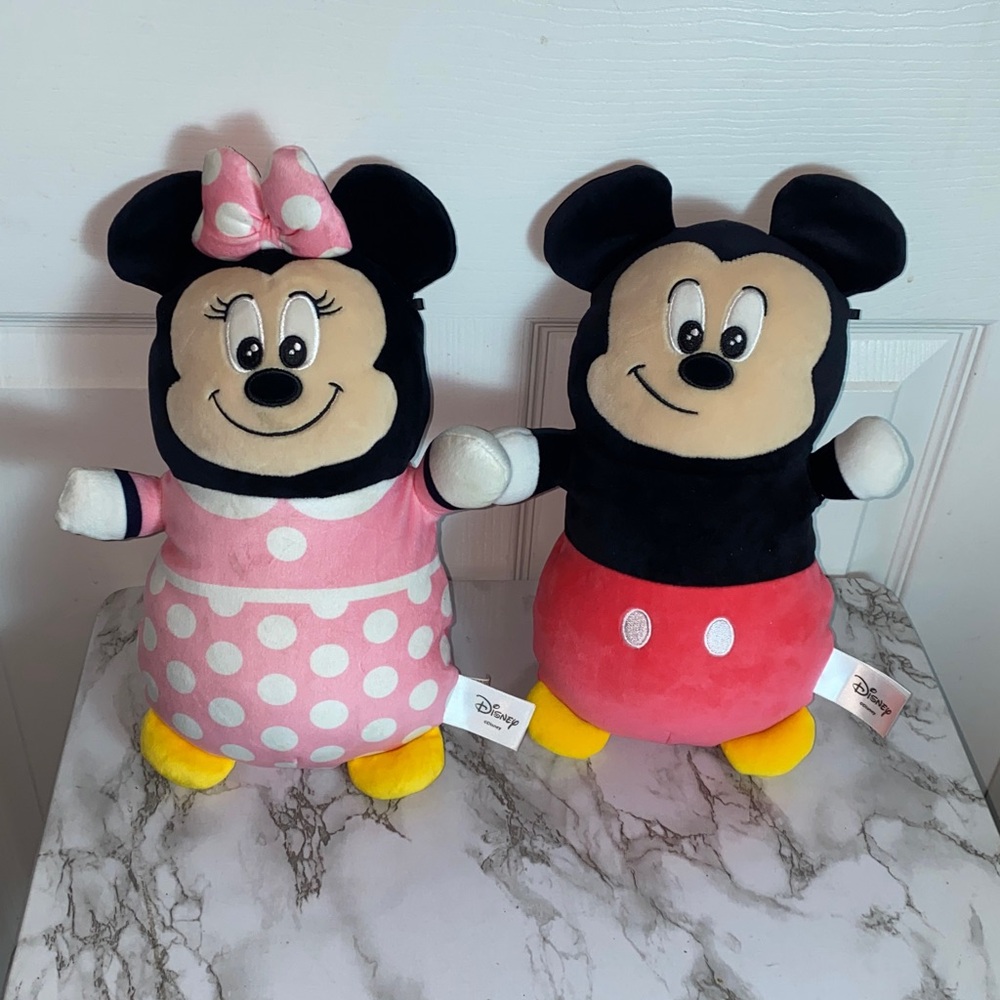 Disney Minnie Mouse and Mickey Mouse squishmallows Hugmees 10“